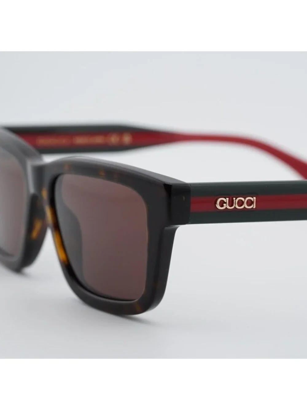 Gucci GG1869S 002 Sunglasses Havana Square Frame, Brown Lenses